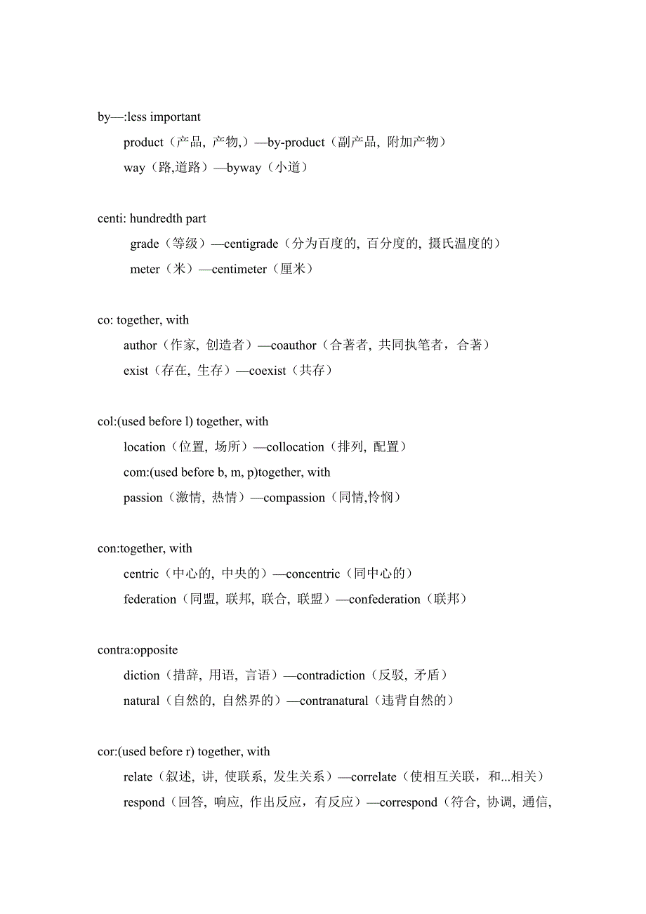 英语的前缀和后缀总表_第2页