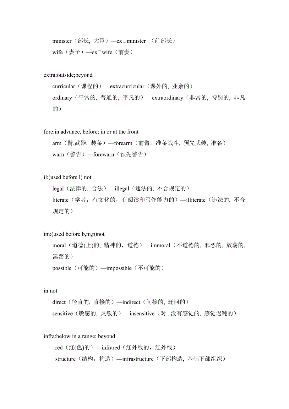 英语的前缀和后缀总表_第4页