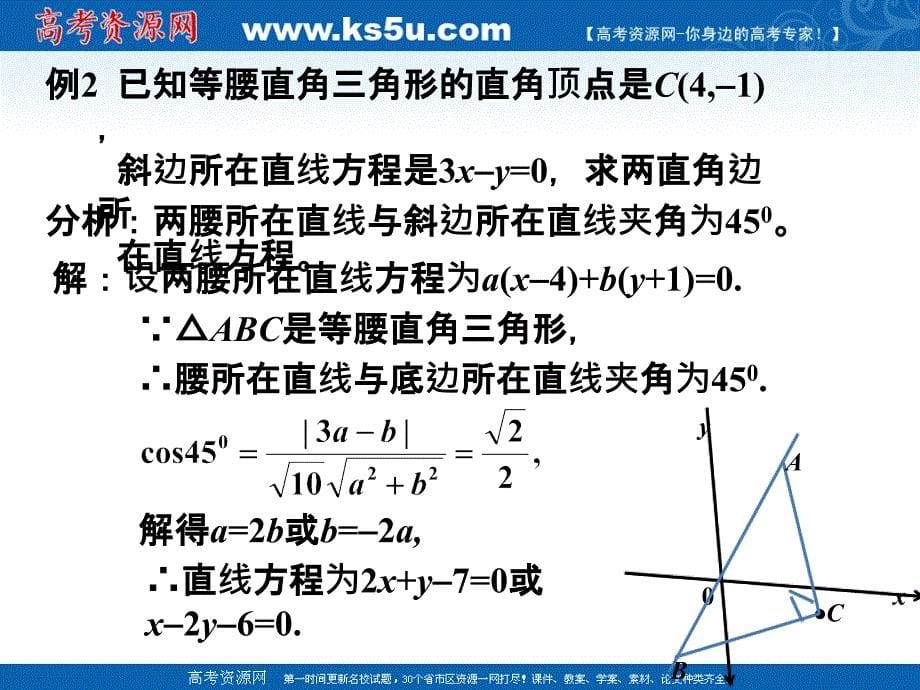 【高中数学课件】两直线的夹角运用 沪教版ppt课件_第5页