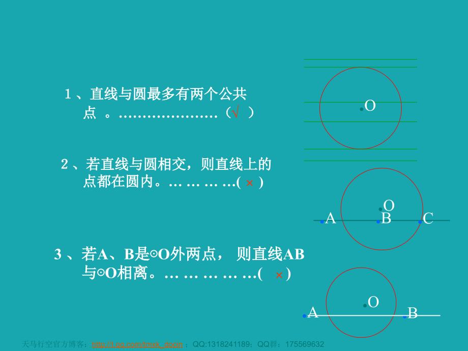 【初中数学课件】数学九年级人教版上24.2直线与圆有关的位置关系2 ppt课件.ppt ppt课件_第2页