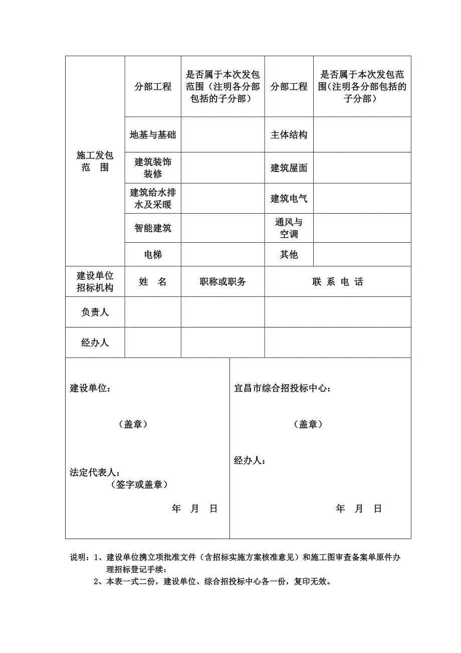 宜昌市工程建设项目招标登记表_第3页