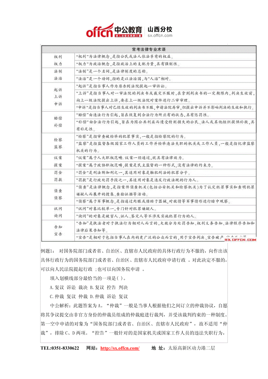 山西人事考试网    2014年山西公务员考试行测辅导：重点专业术语知识储备_第2页