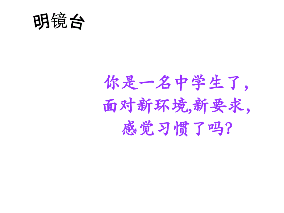 初一学生适应性心理辅导课  主题班会_第2页