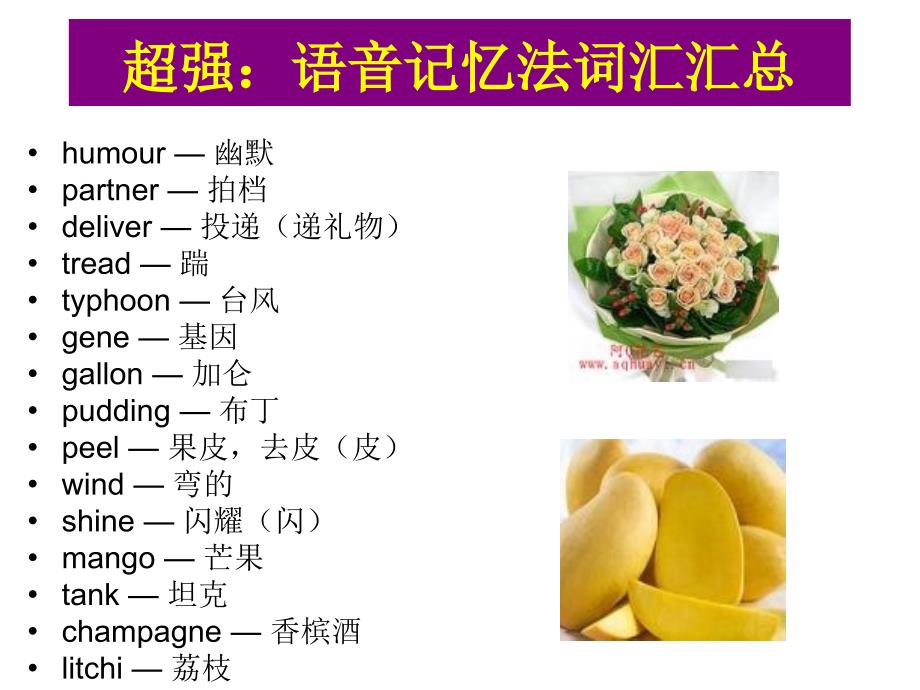 超强：语音记忆法词汇汇总_第1页