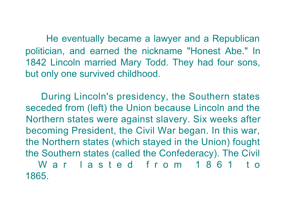 林肯和曼德拉背景知识介绍_第2页