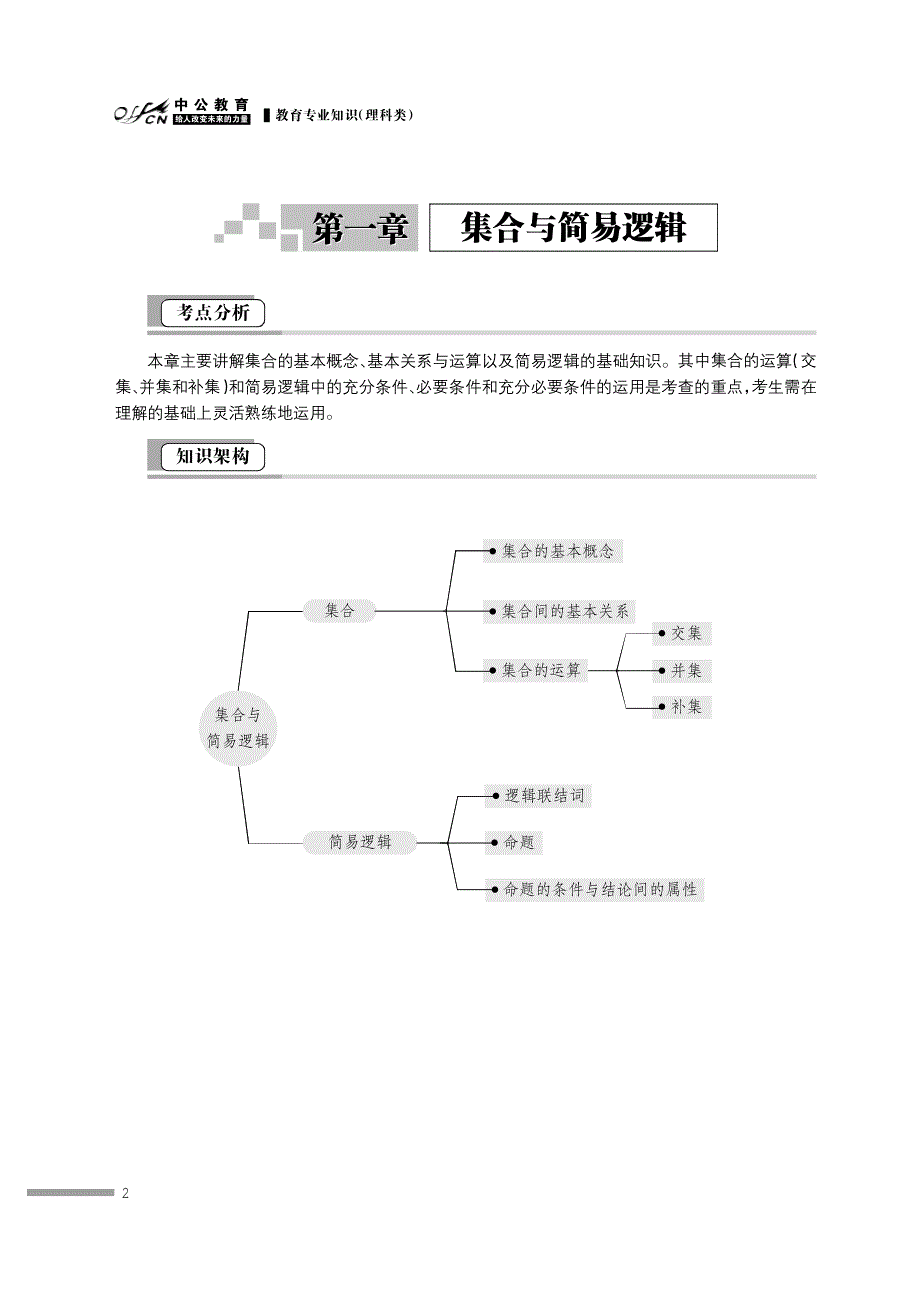 甘肃省选拔万名普通高校毕业生到基层工作考试专用教材 教育专业知识(理科类)第一篇 数学_第2页