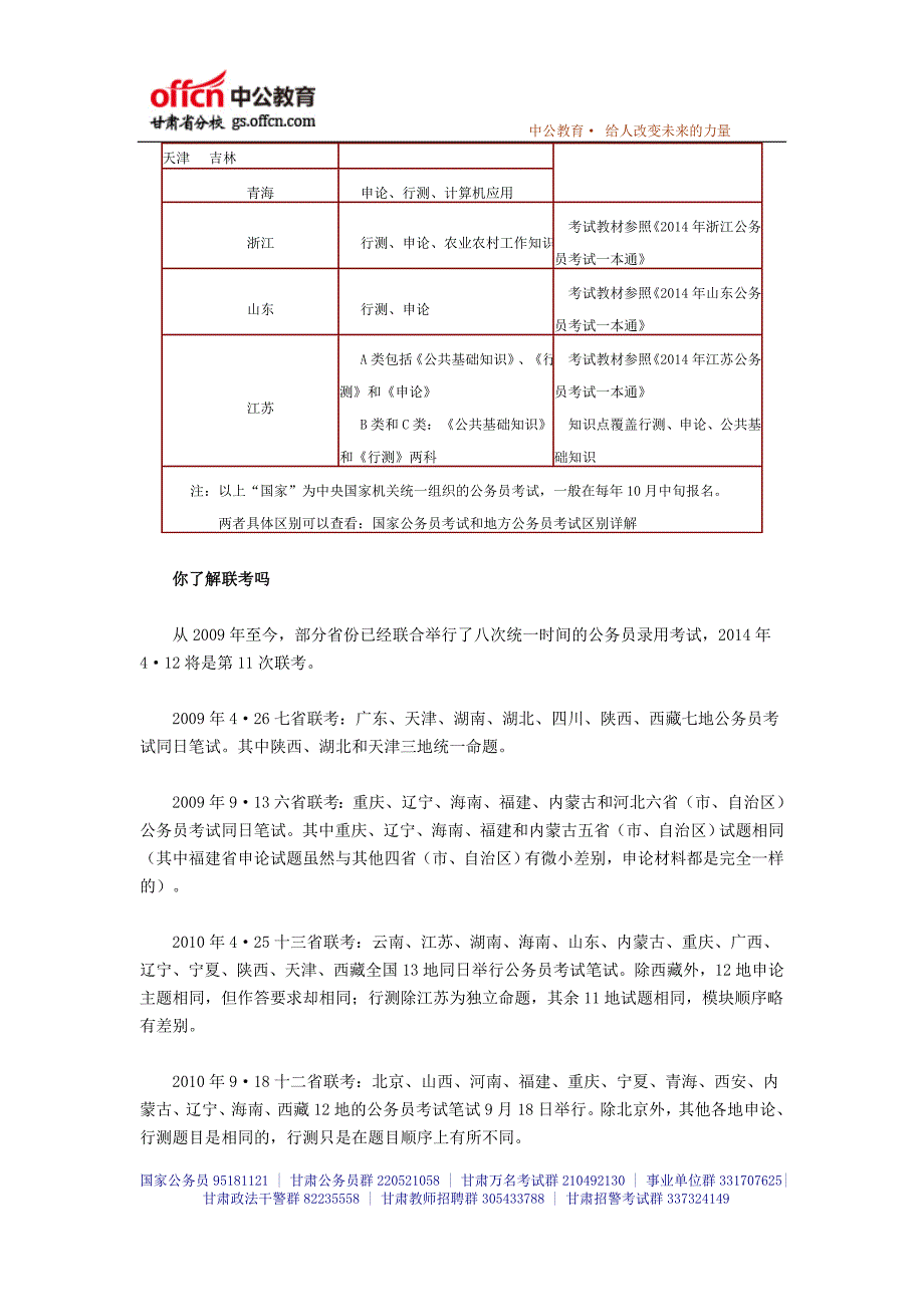 2014年江苏省公务员参加412联考吗？_第2页