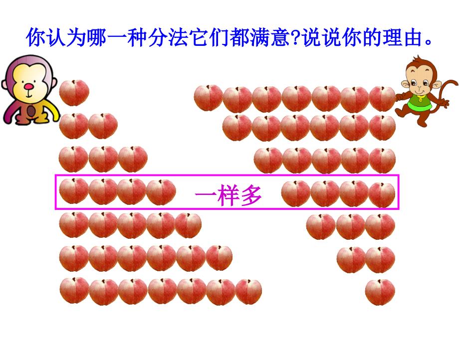 北师大版数学二年级上册《分桃子》课件_第3页