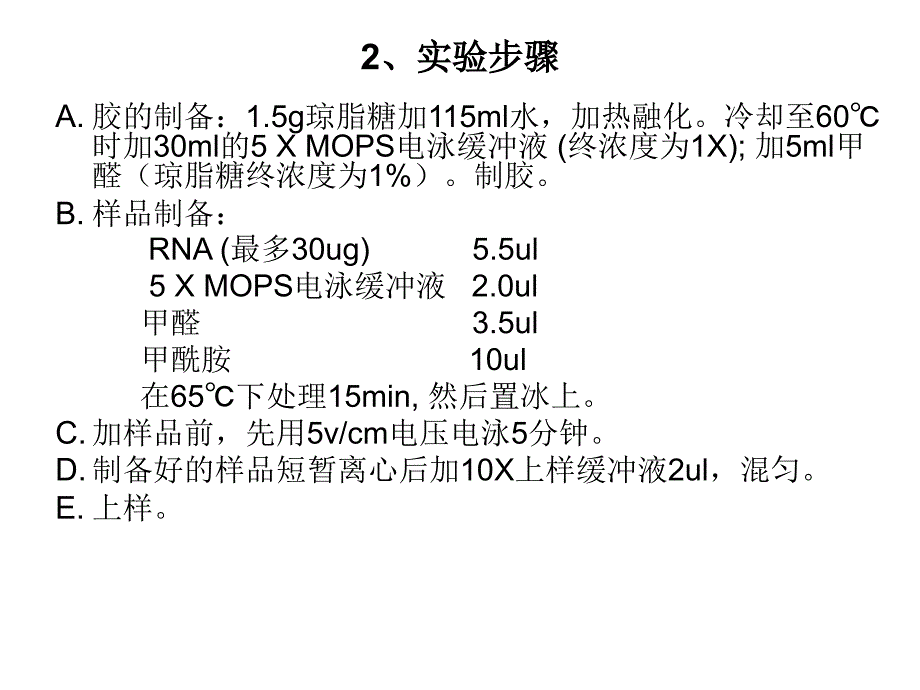 实验十、琼脂糖rna电泳_第4页