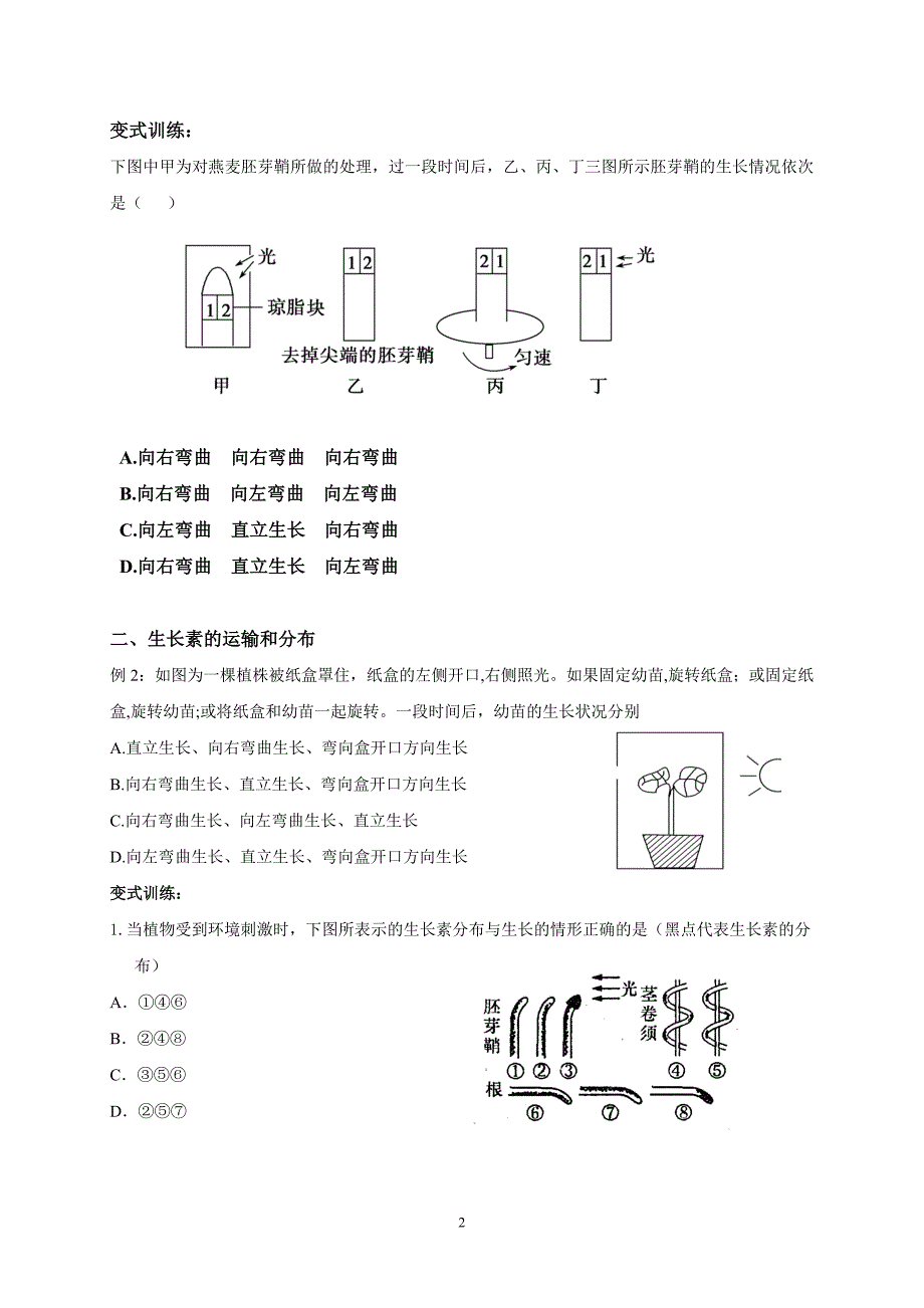 植物激素调节学案_第2页