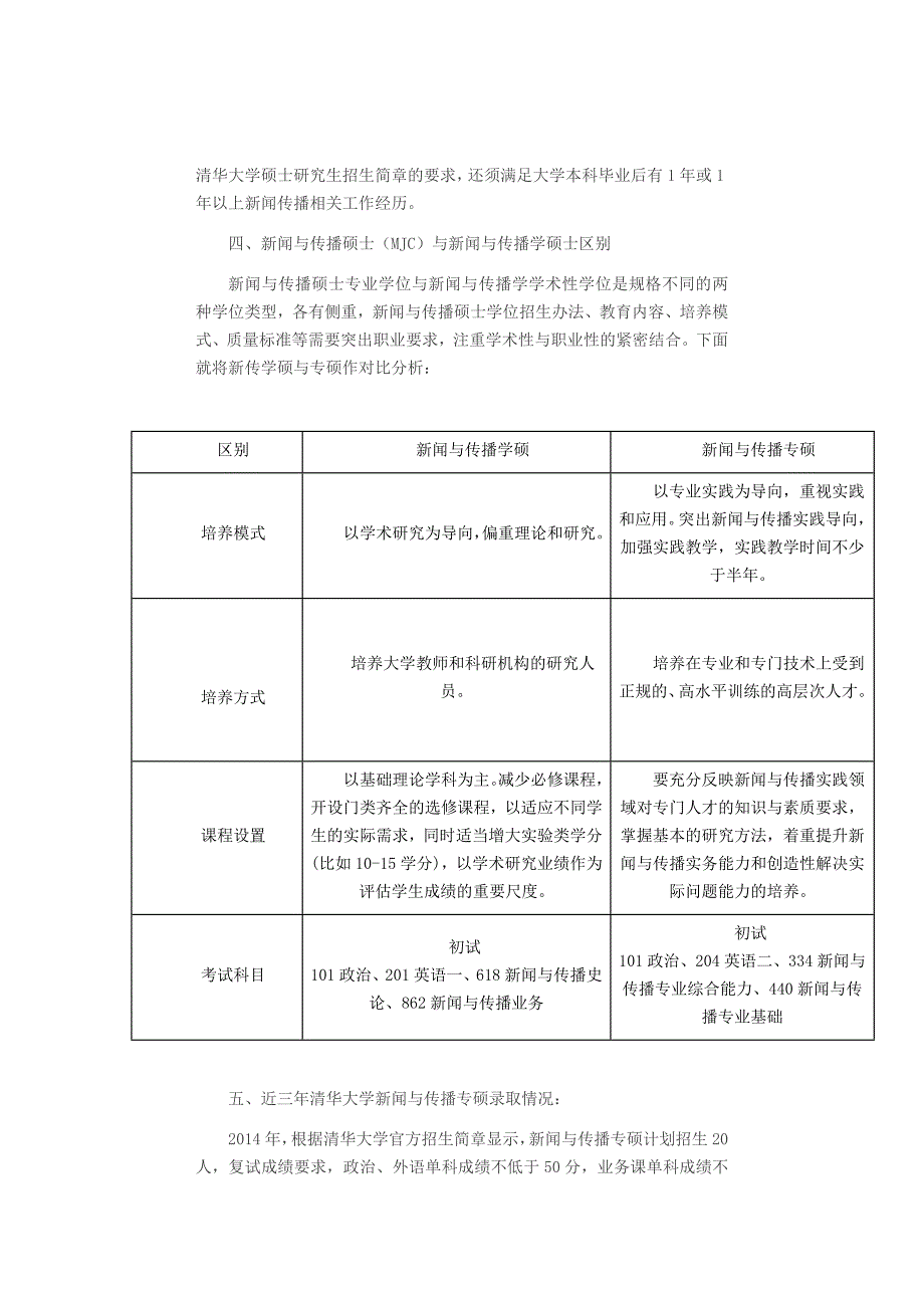 2017年清华大学新闻与传播硕士考研分析_第2页