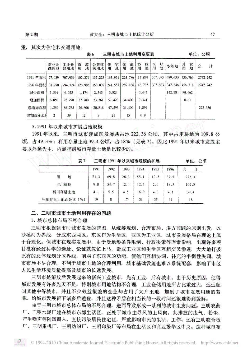 三明市城市土地统计分析_第3页