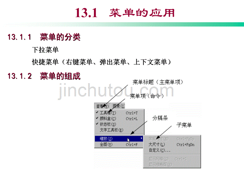 专题十一菜单、工具栏和状态栏_第2页