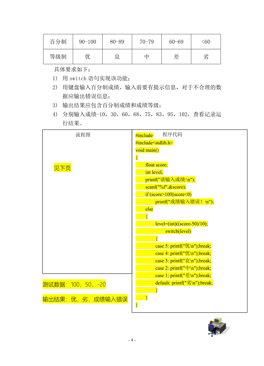 c语言实验报告(附答案版)_第4页