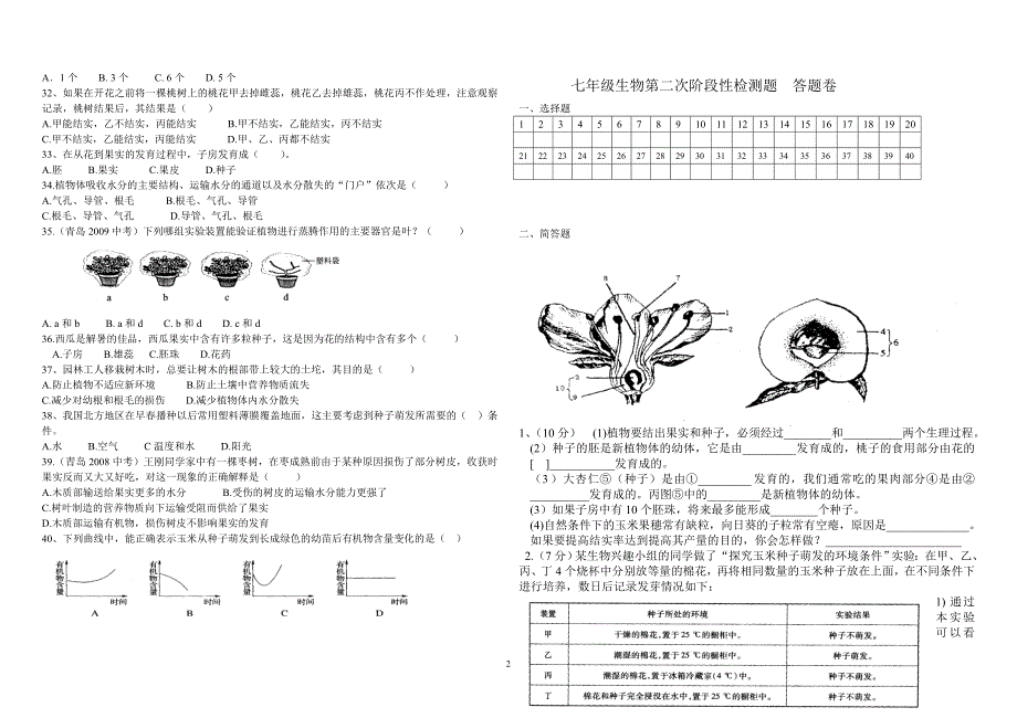 七年级下册月考_第2页