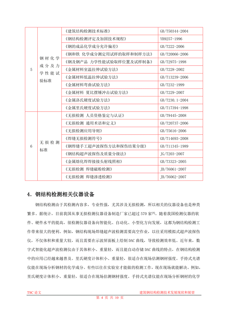 建筑钢结构检测技术发展现状和展望_第4页