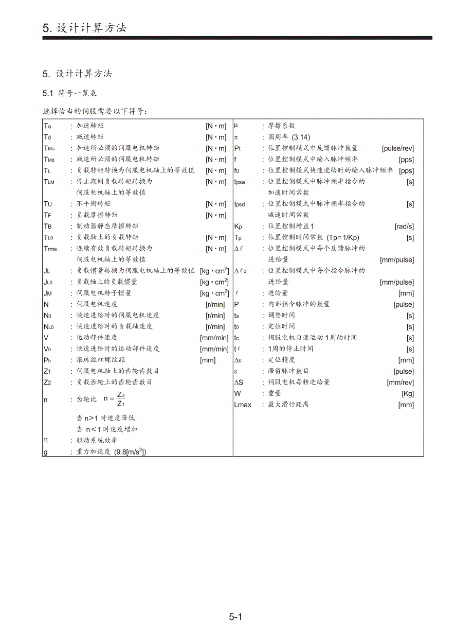 伺服设计计算方法_第1页