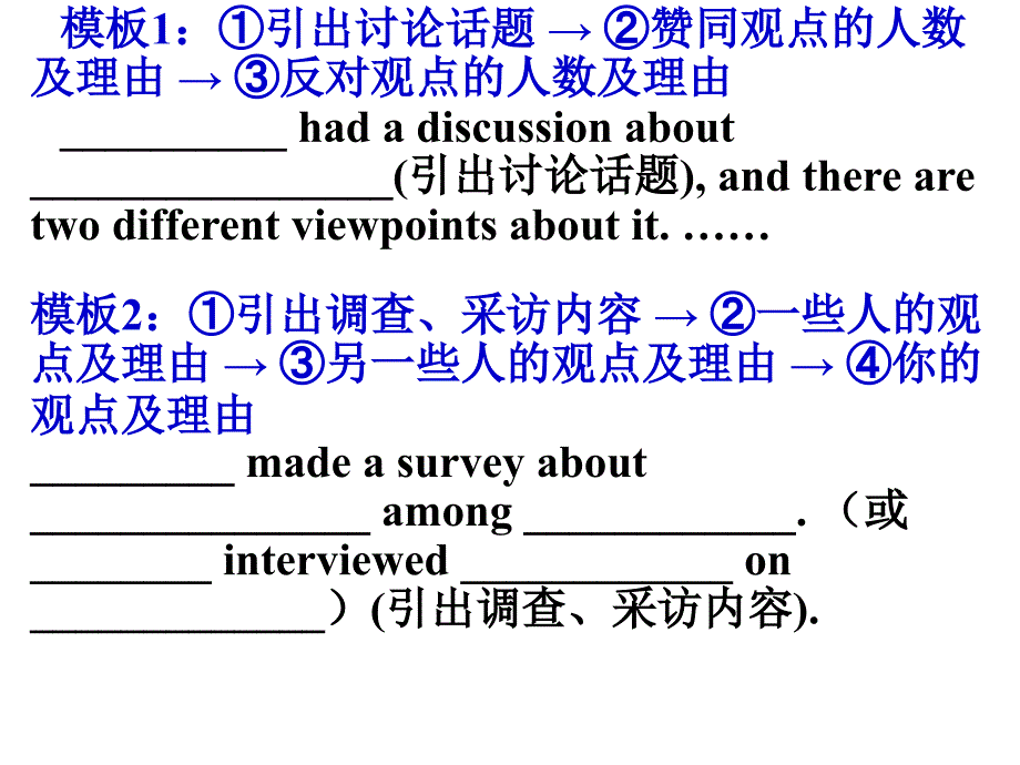 英语基础写作之《观点对比类》_第3页