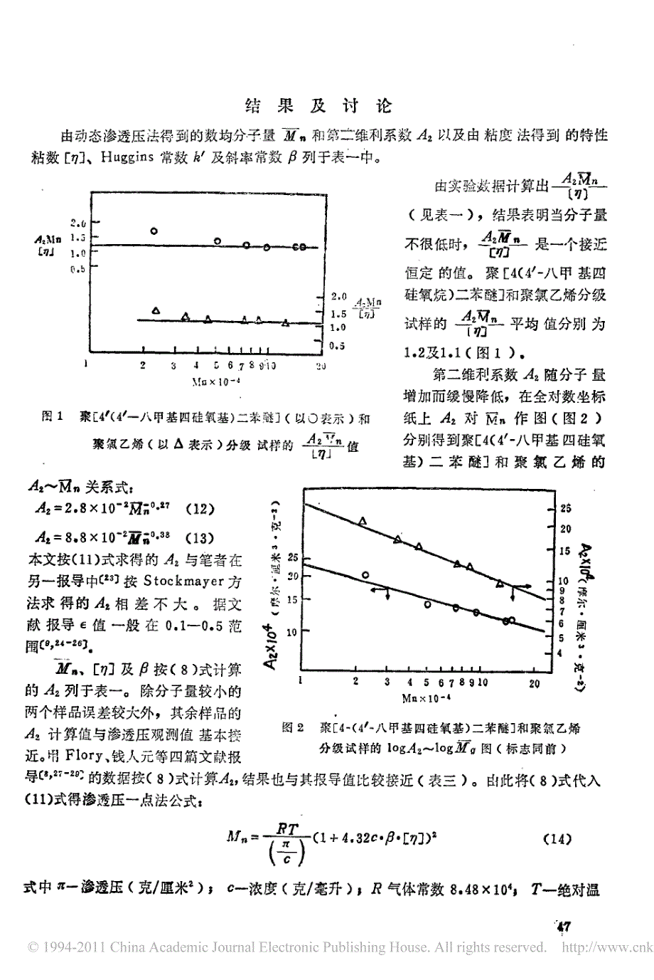 渗透压一点法测定聚合物分子量_第3页