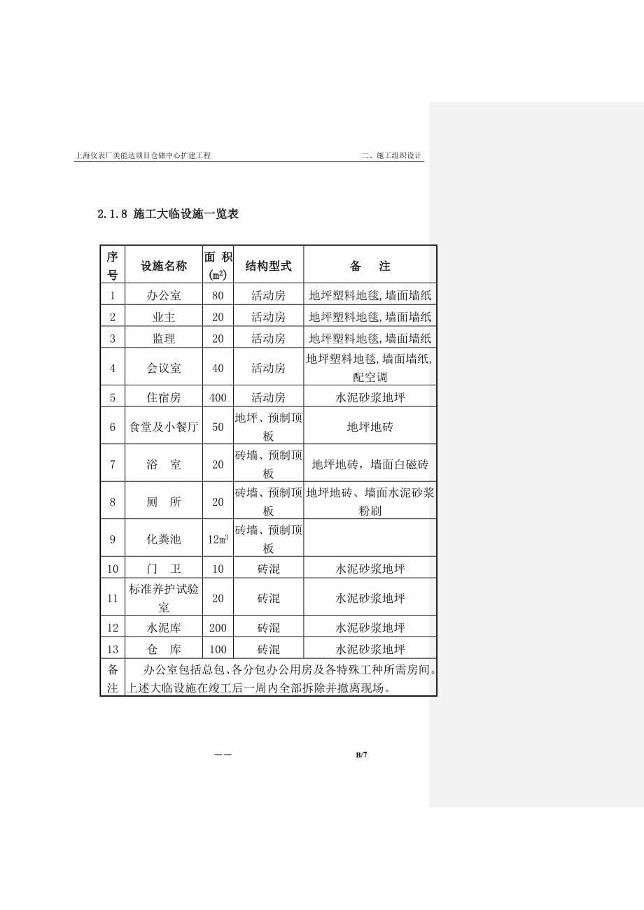 上海仪表厂美能达项目仓储中心扩建工程 施工组织设计_第5页