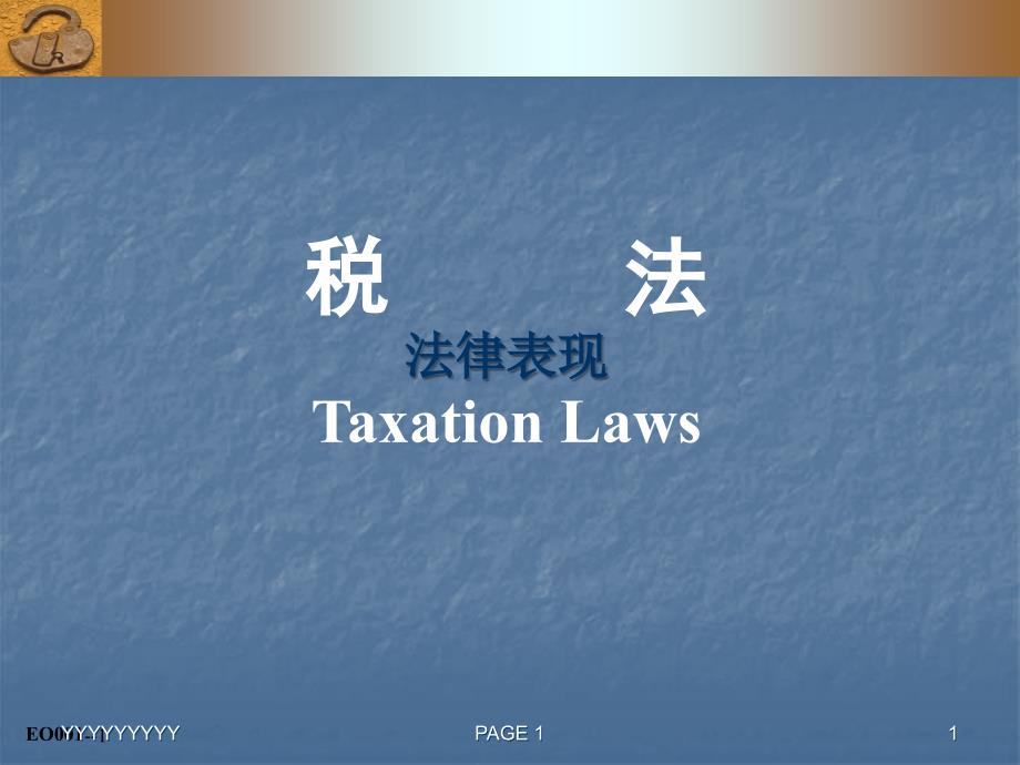 税法法律表现_第1页