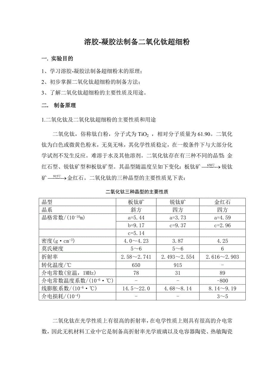 溶胶-凝胶法制备二氧化钛超细粉_第2页