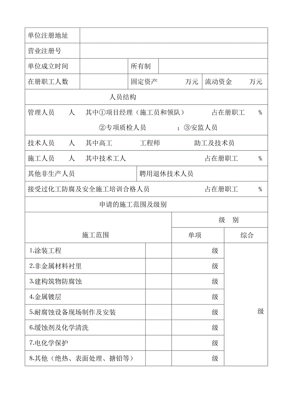 化工防腐蚀施工单位资格认证_第2页