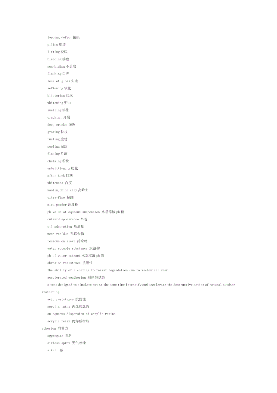 涂料词汇中英文对照汇总_第4页