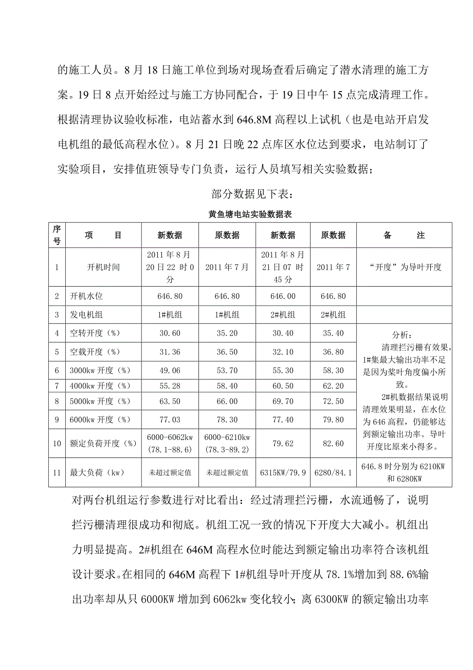 黄鱼塘电站发电机组出力不足的原因简析及处理_第2页