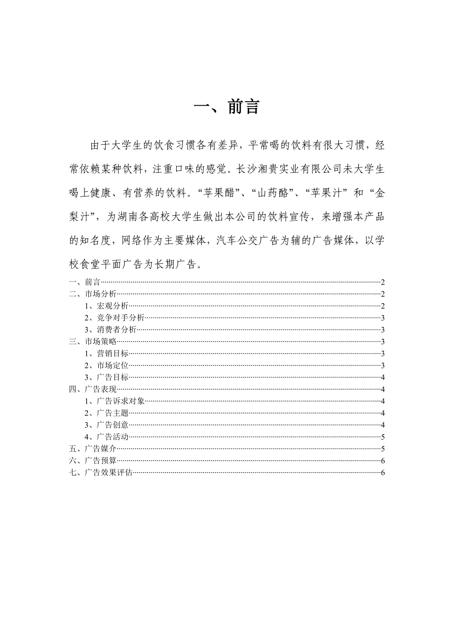 湘贵实业有限公司广告策划方案_第2页