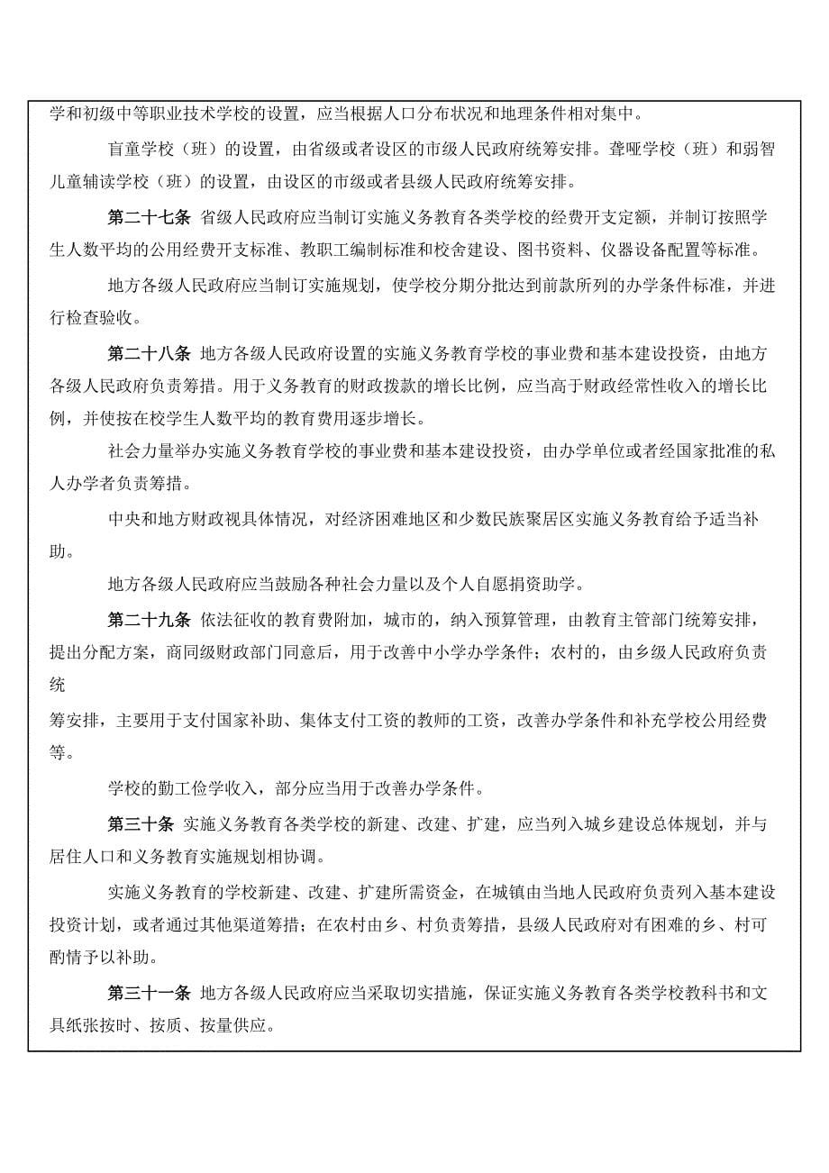 民法类--中华人民共和国义务教育法实施细则_第5页