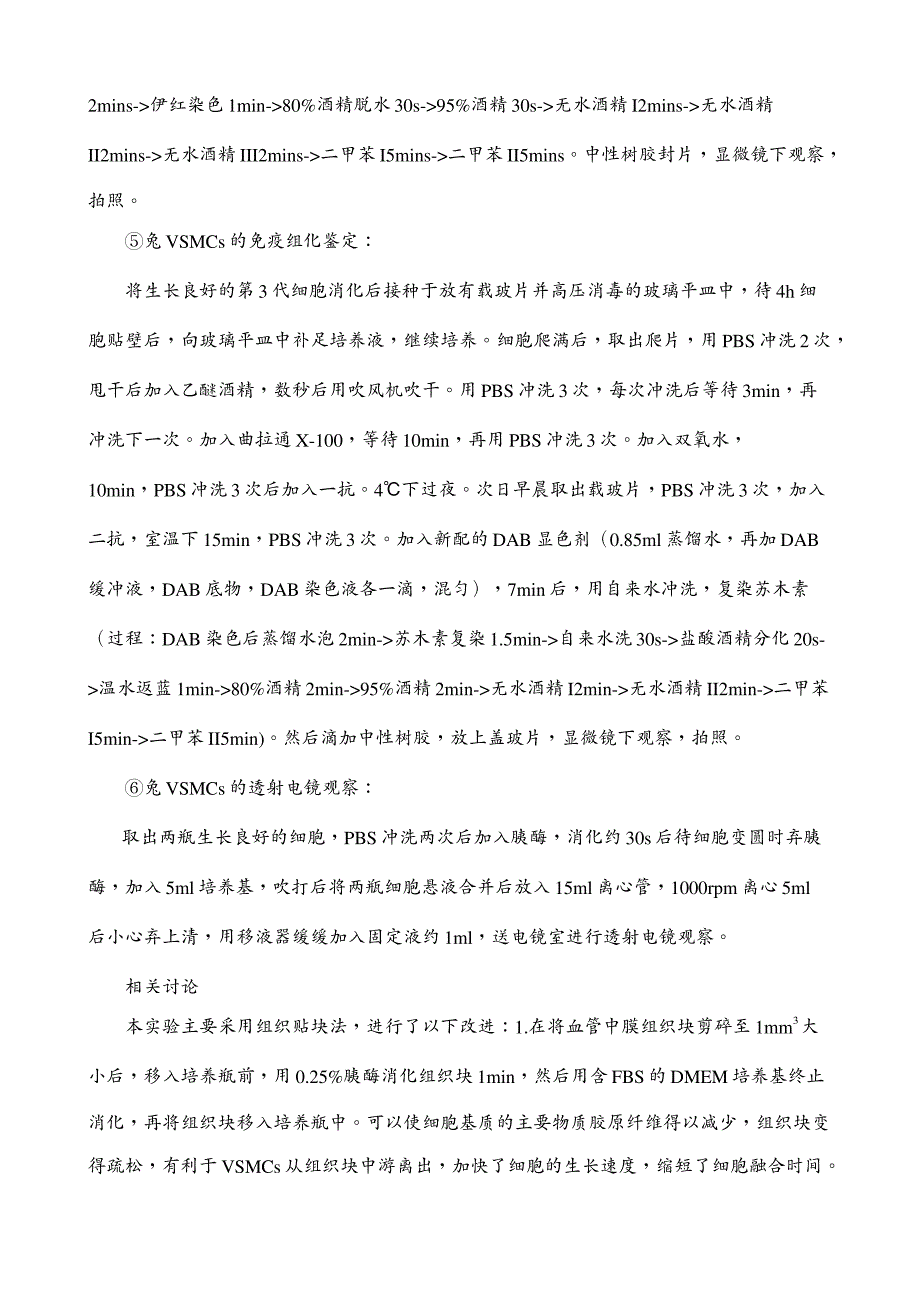 血管平滑肌细胞原代培养经验_第4页