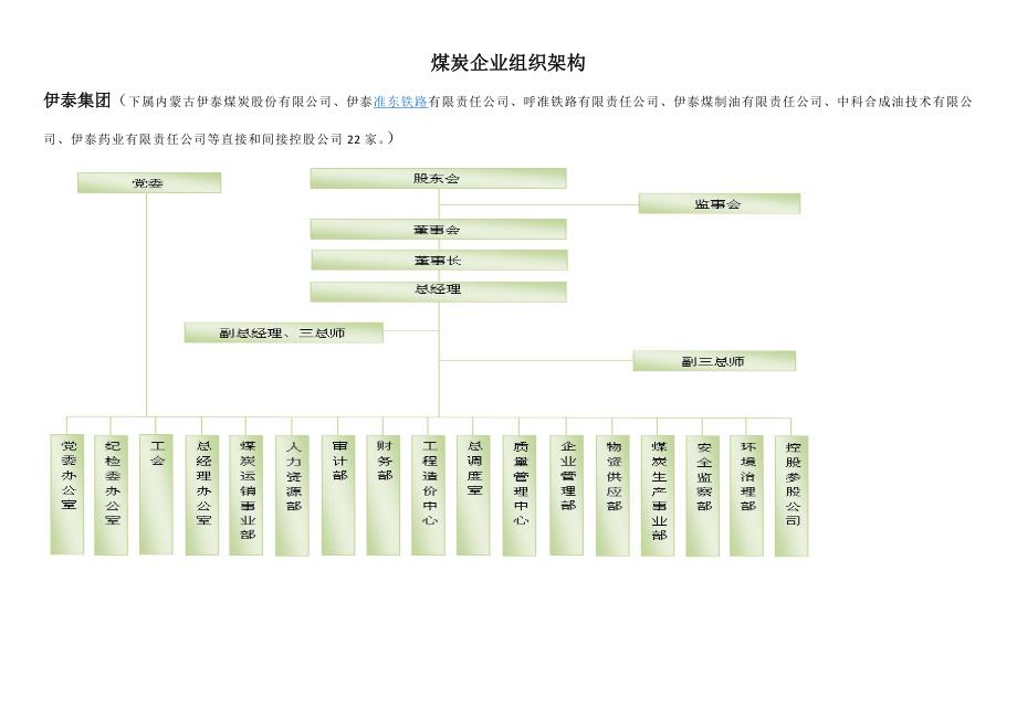 煤炭企业组织架构_第1页