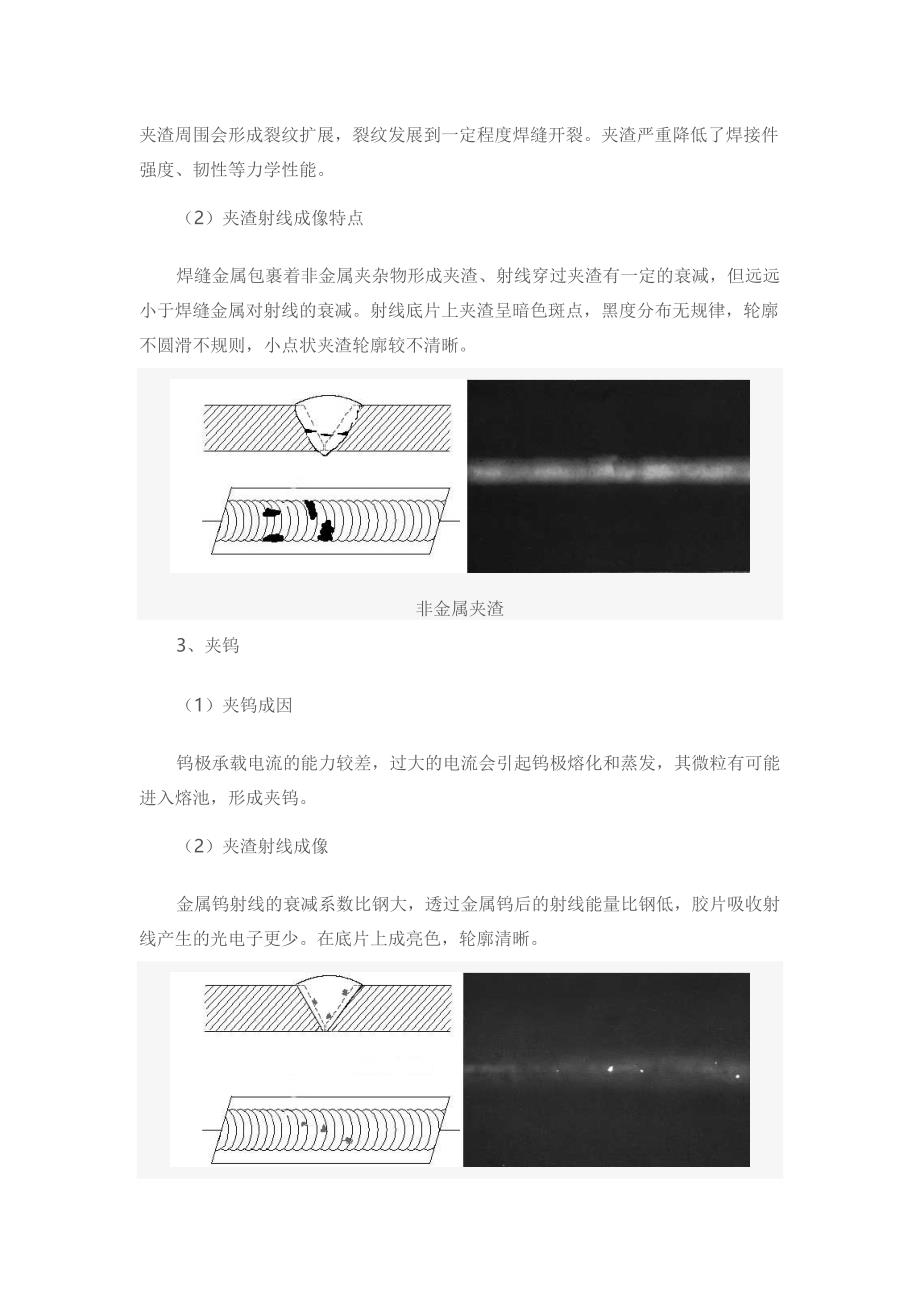 气孔夹渣夹钨射线底片影像特点_第3页