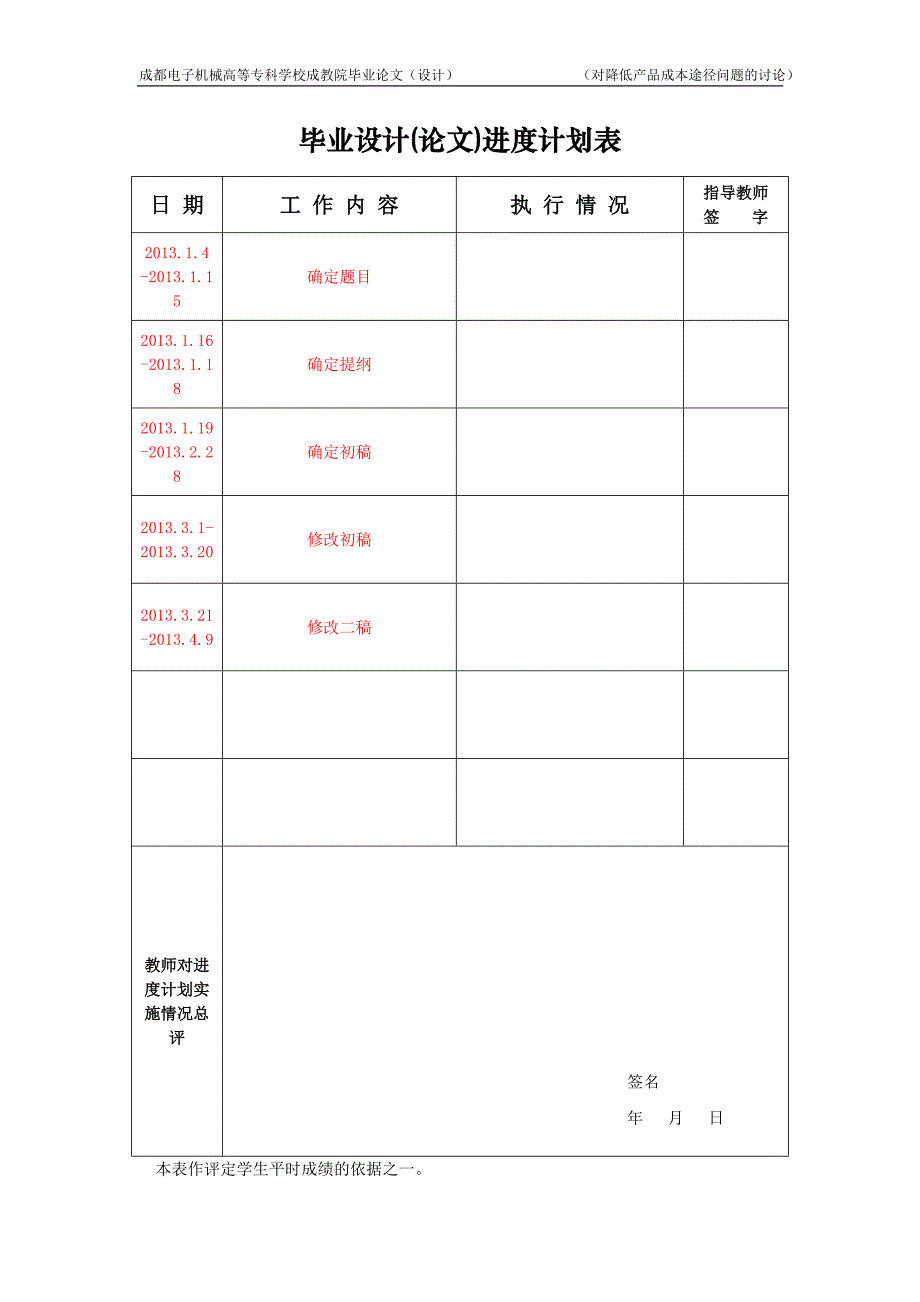 对降低产品成本途径问题的讨论毕业论文_第4页