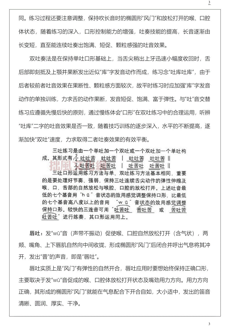 竹笛口型及运用_第3页