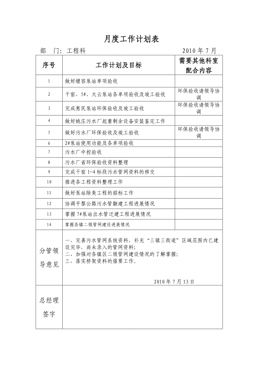 办公室月度工作计划表_第4页