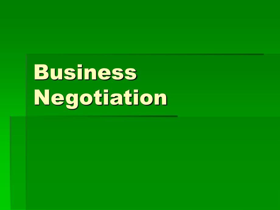businessnegotiation