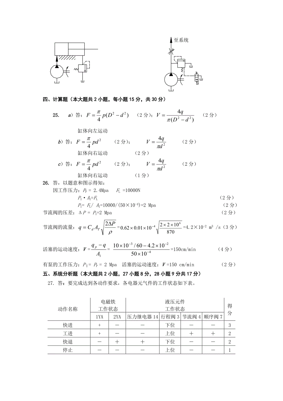 液压与气压传动模拟测试解析_第2页