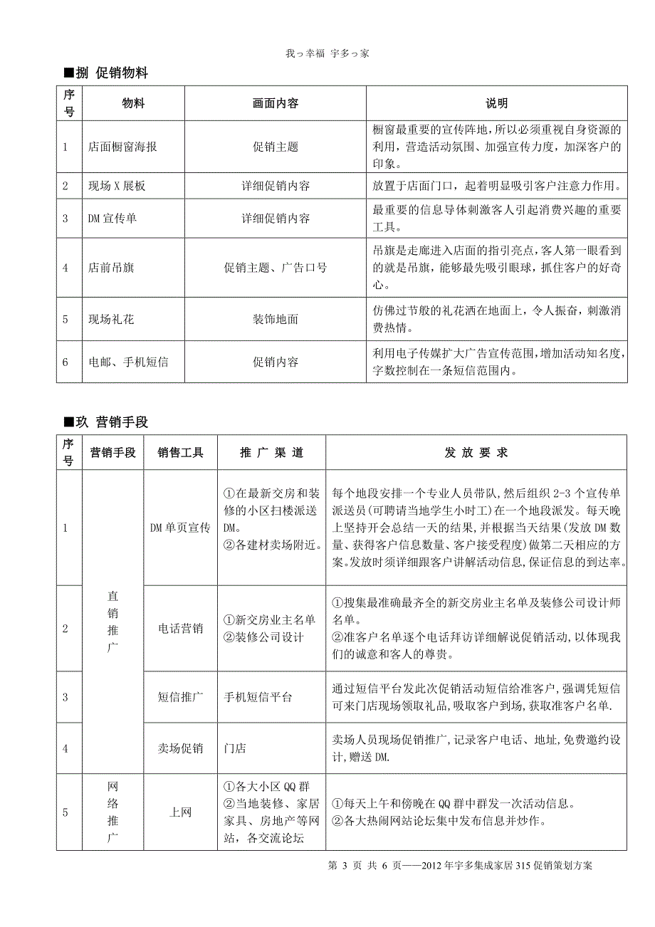 2012宇多集成家居315促销活动策划案-for经销商_第3页