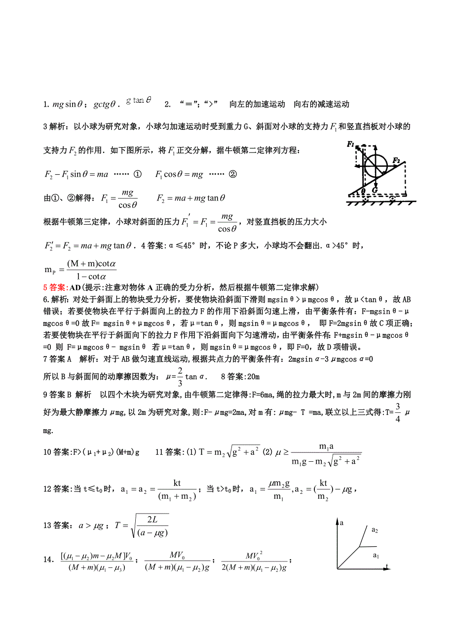 牛顿定律中的临界问题_第4页