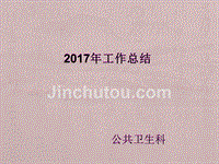 2017年公共卫生科工作总结与2018年工作计划