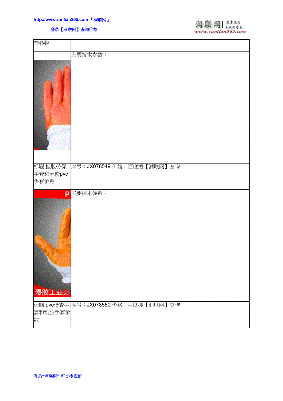 牛筋手套和pvc劳保手套价格_第3页