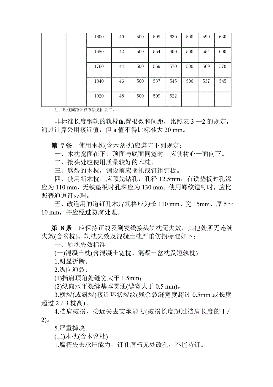 铁路轨枕标准及修理要求_第4页