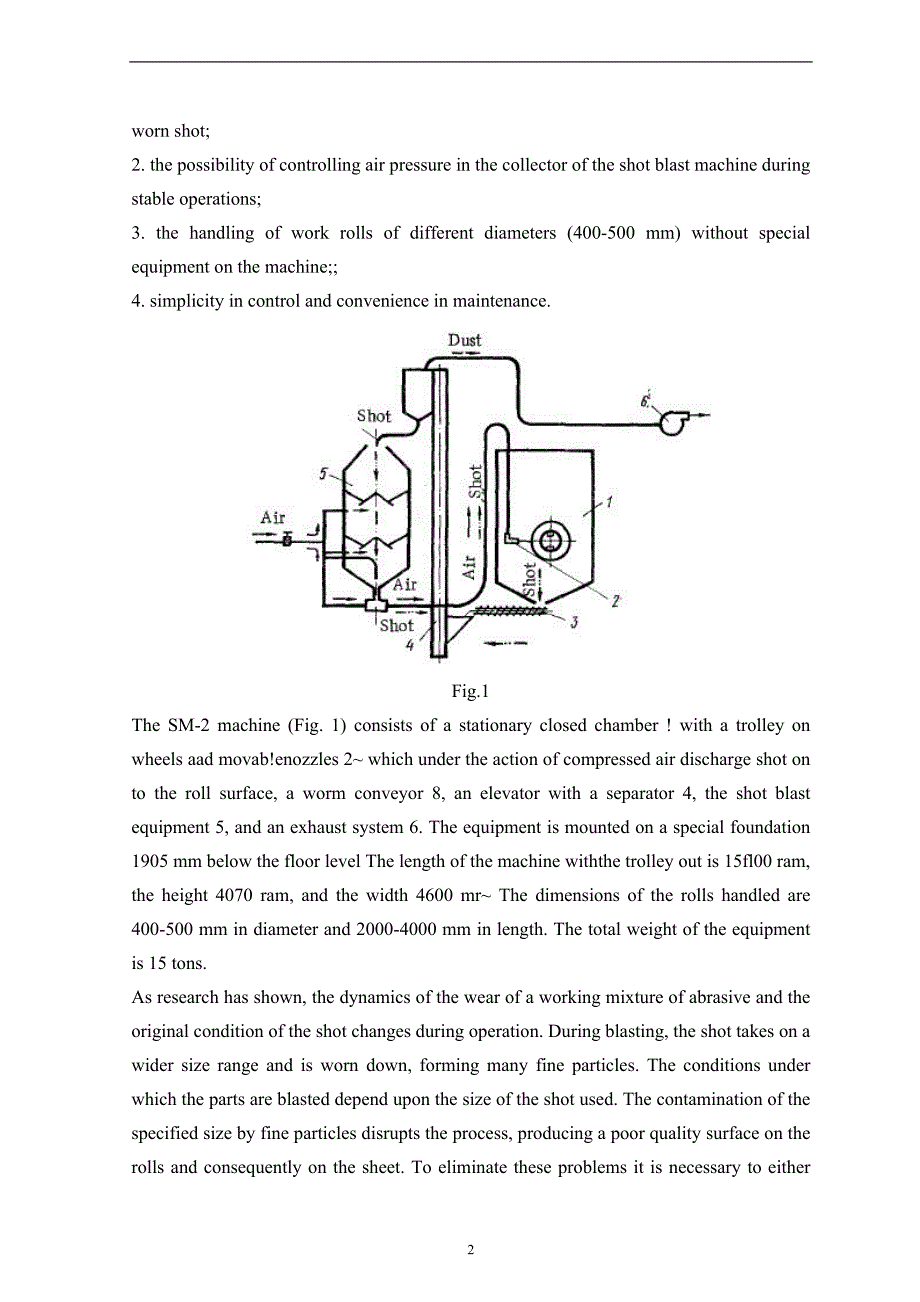 机械类外文文献翻译、中英文翻译——抛丸清理机对板材轧辊进行抛丸处理_第2页
