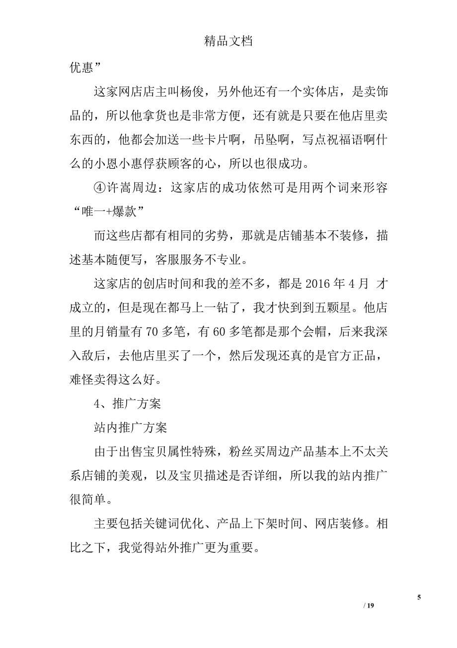 网络广告策划书 策划书模板_第5页