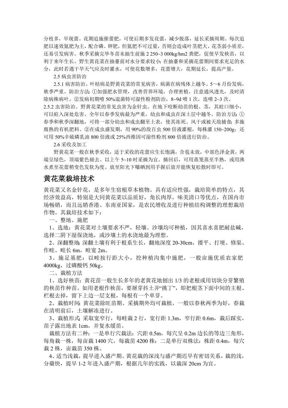 黄花菜无公害栽培技术_第5页