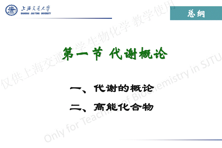 上海交通大学生物化学D类课件生物能学_第2页