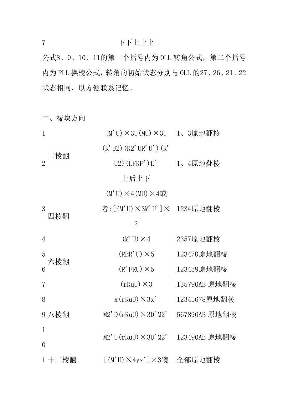 魔方盲拧公式大全1_第4页