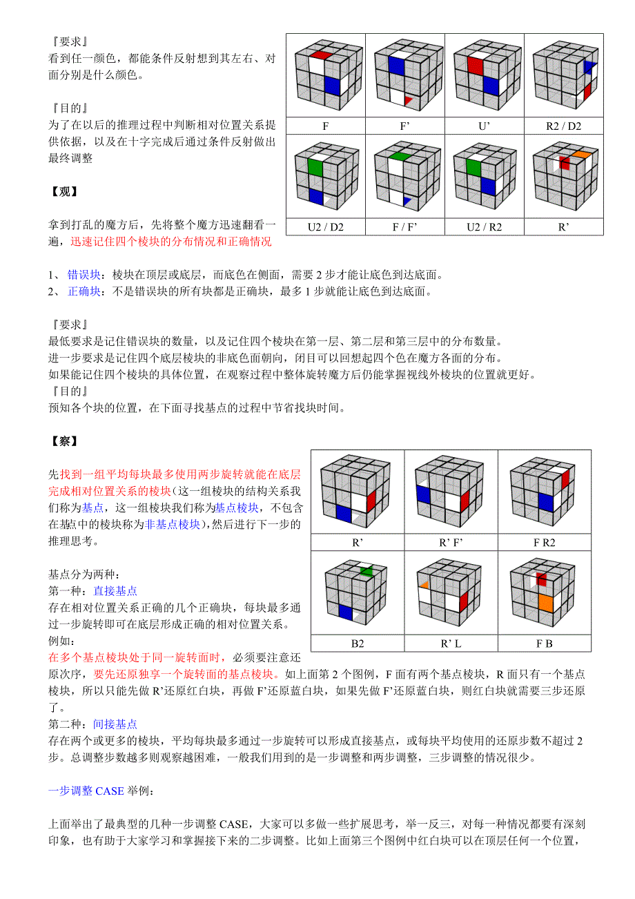 魔方CROSS还原十字教程_第2页